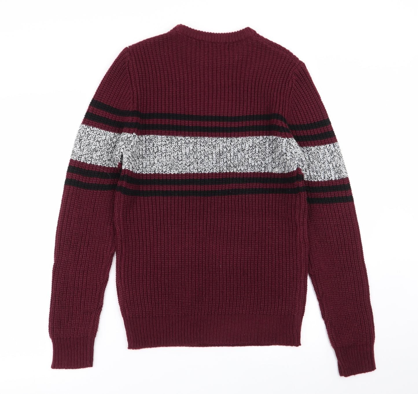 Primark Mens Multicoloured Striped  Pullover Jumper Size XS