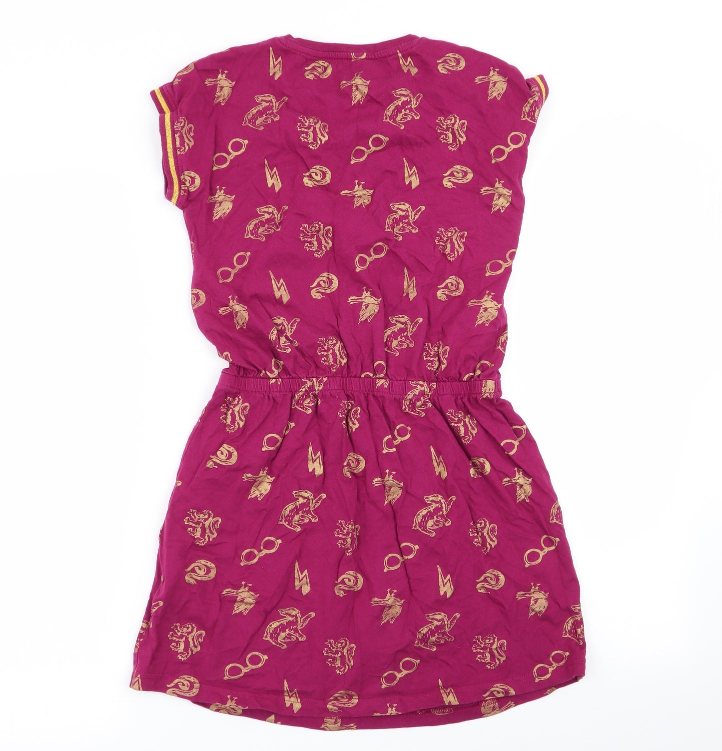 Harry Potter Girls Red Geometric  Fit & Flare  Size 11-12 Years