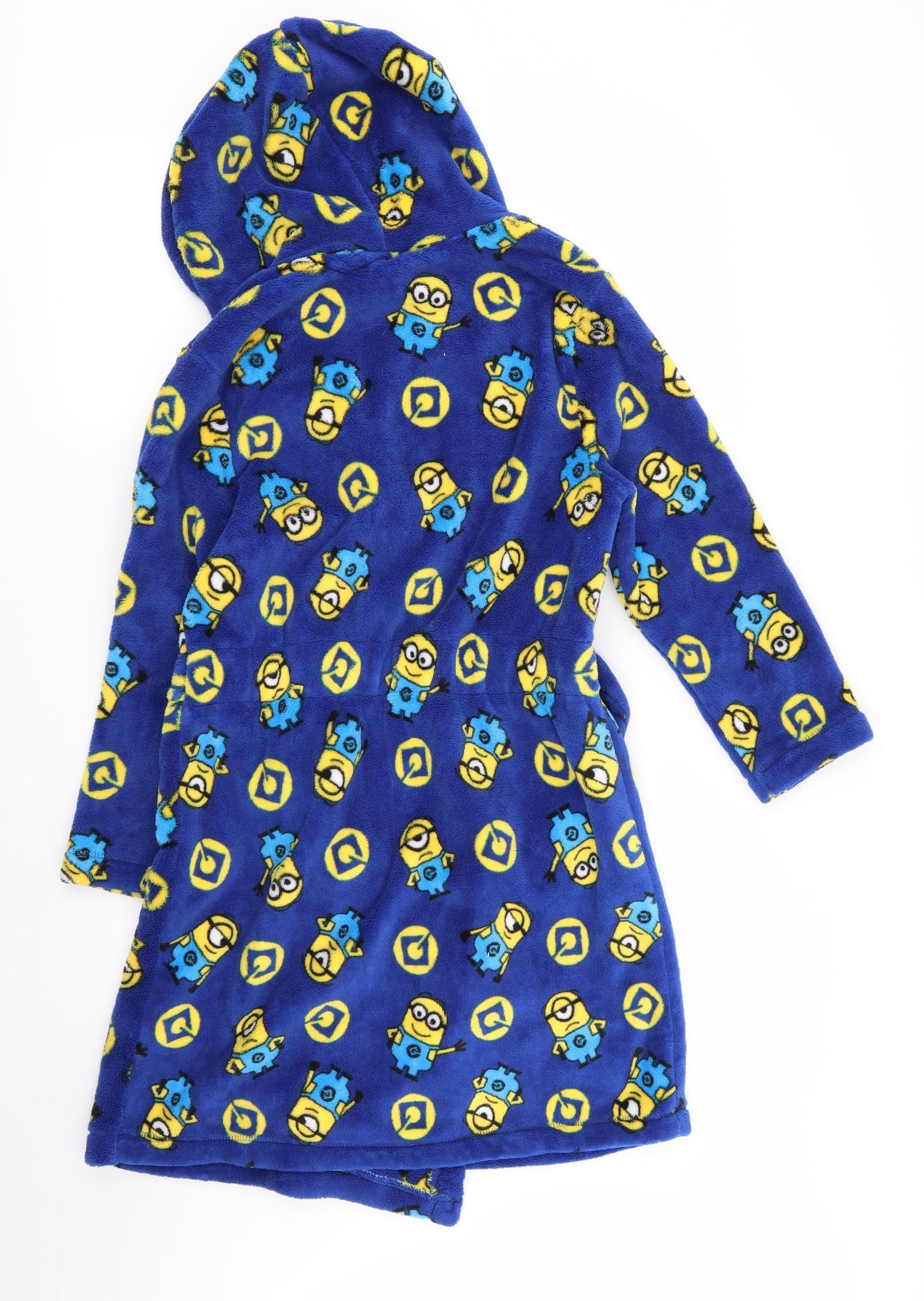 Asda George Boys Blue Geometric   Robe Size 10-11 Years  - minions