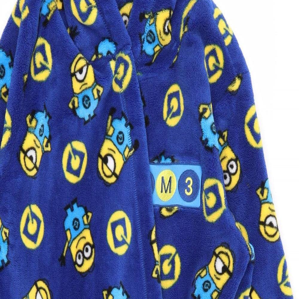 Asda George Boys Blue Geometric   Robe Size 10-11 Years  - minions