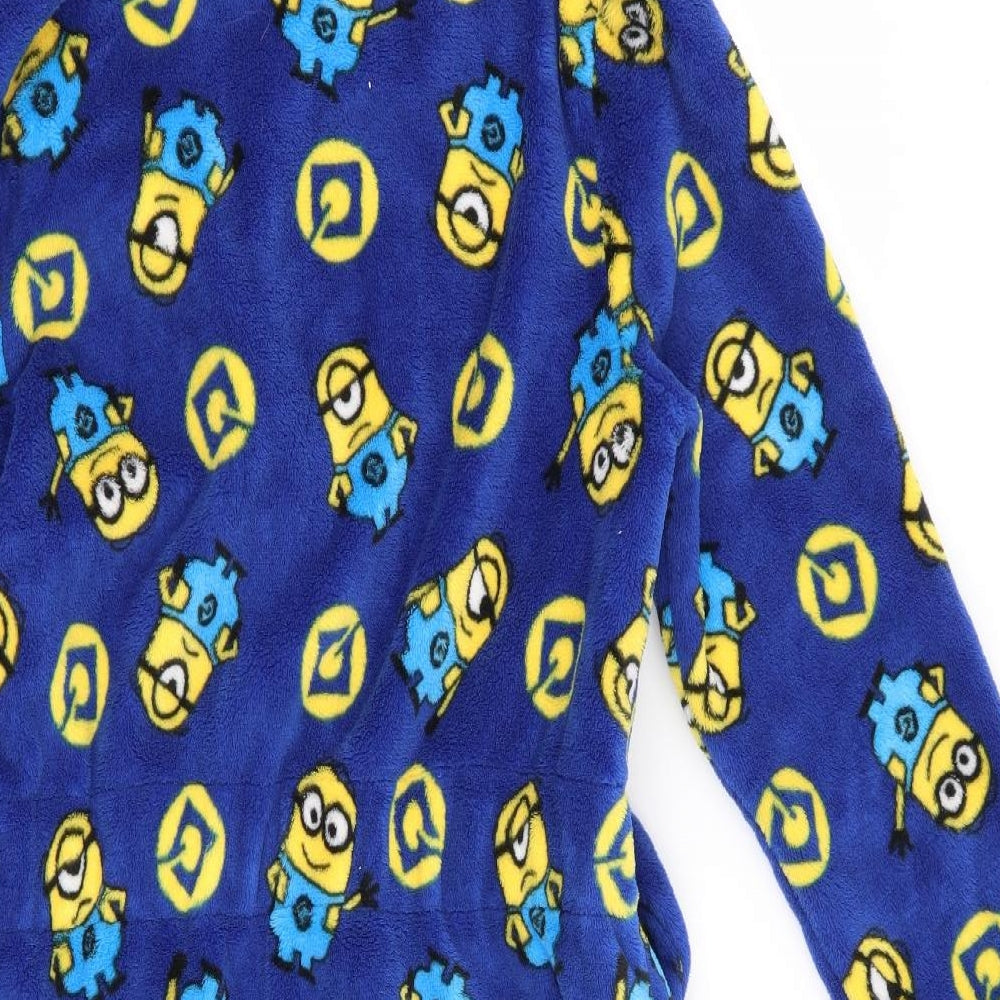 Asda George Boys Blue Geometric   Robe Size 10-11 Years  - minions