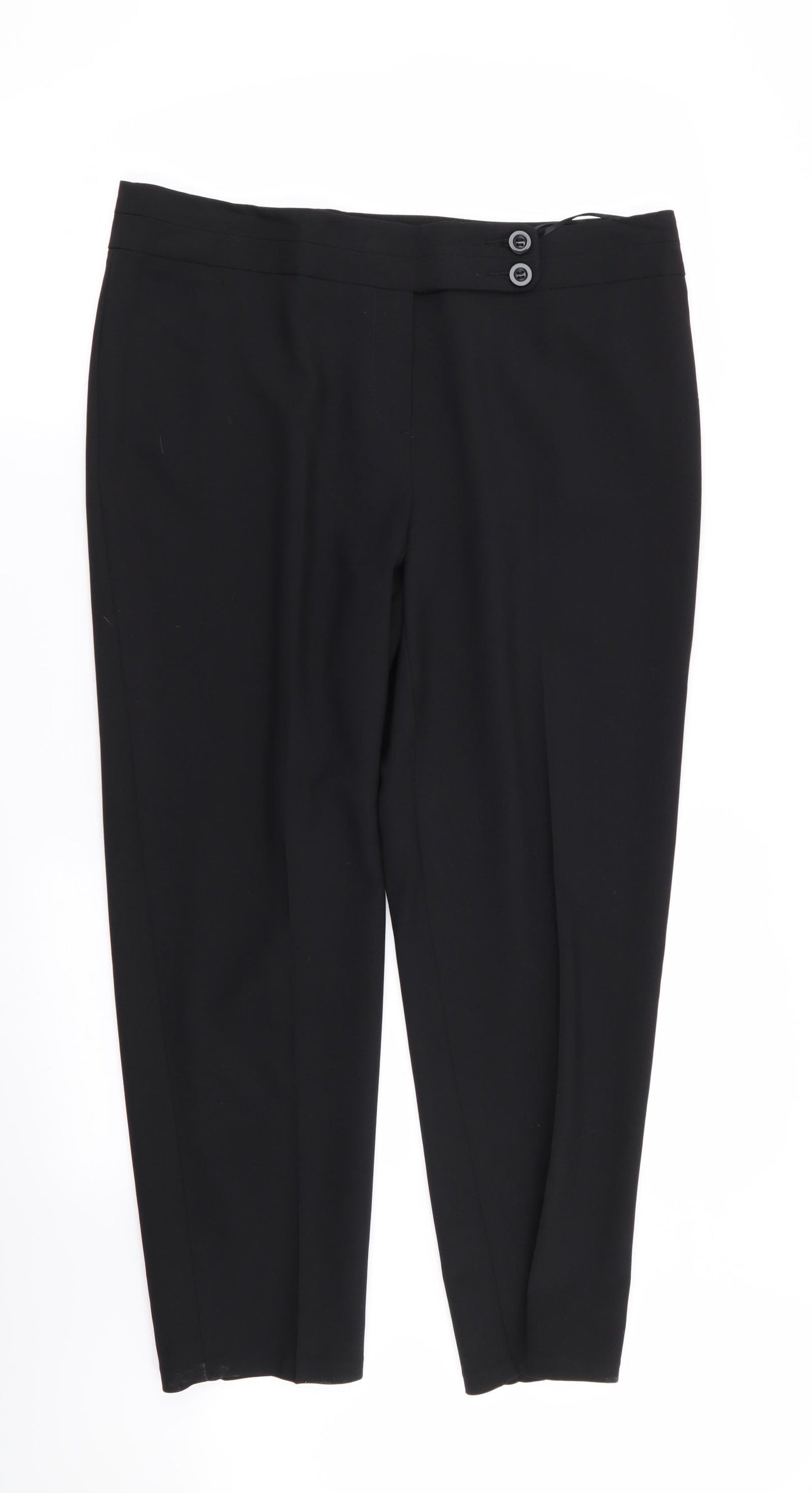 Asda George Womens Black   Trousers  Size 14 L28 in