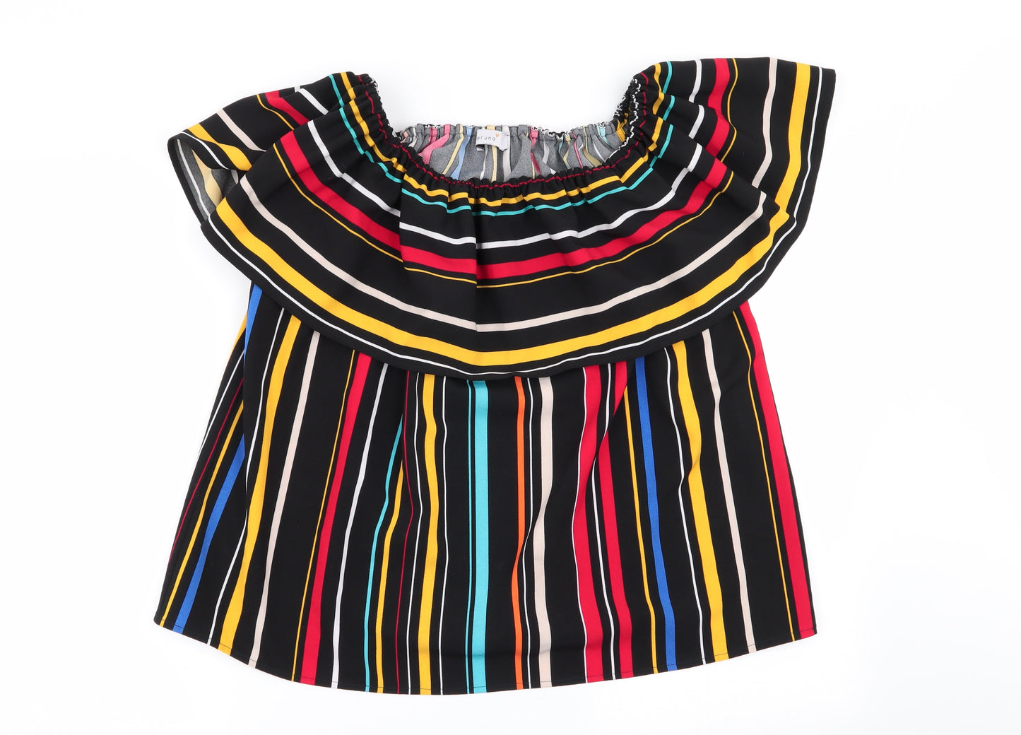 Per Una Womens Multicoloured Striped  Basic Blouse Size 14