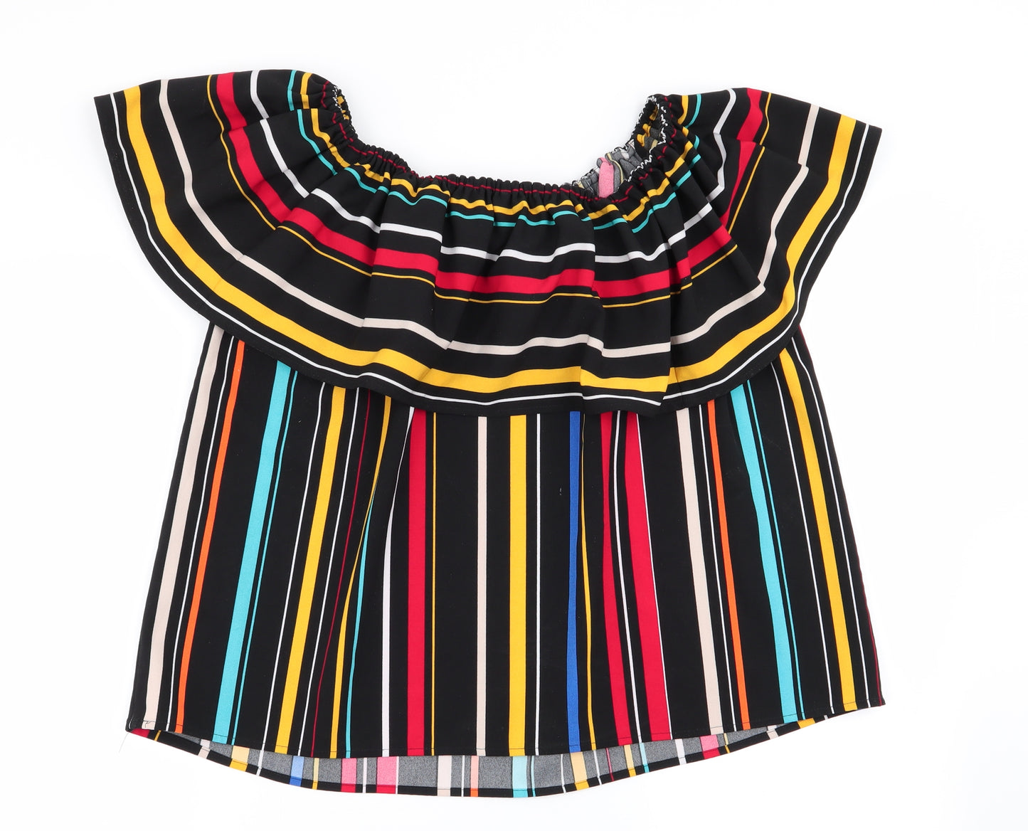 Per Una Womens Multicoloured Striped  Basic Blouse Size 14