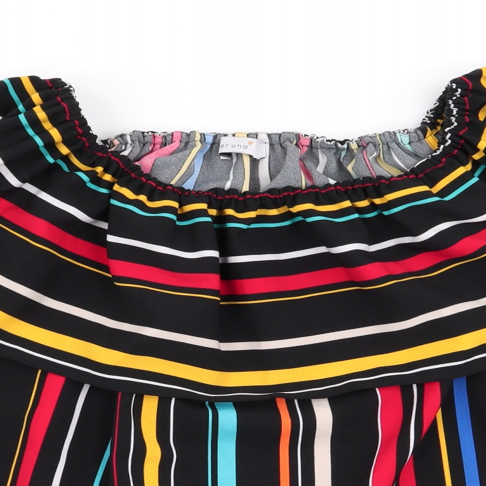 Per Una Womens Multicoloured Striped  Basic Blouse Size 14