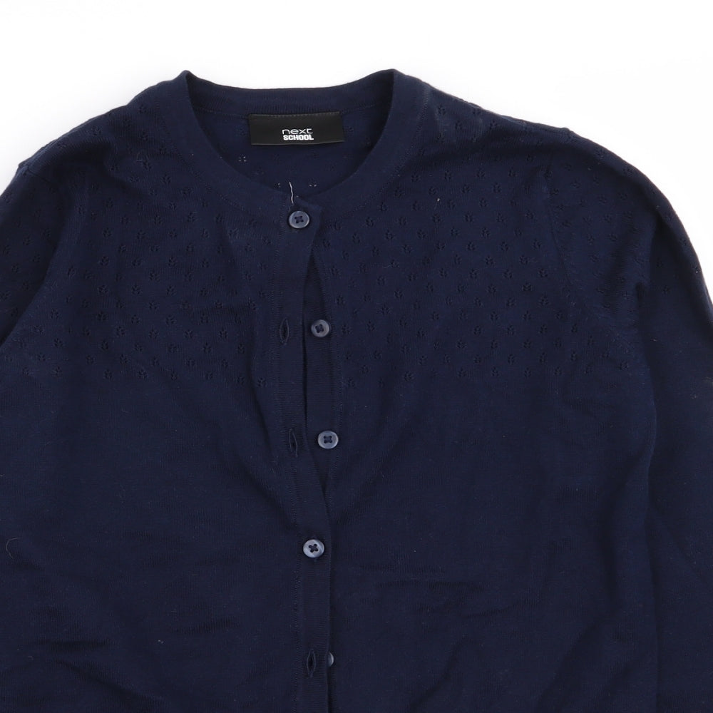 NEXT Girls Blue   Cardigan Jumper Size 12 Years
