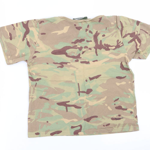 KAS Boys Multicoloured Camouflage  Basic T-Shirt Size 7-8 Years