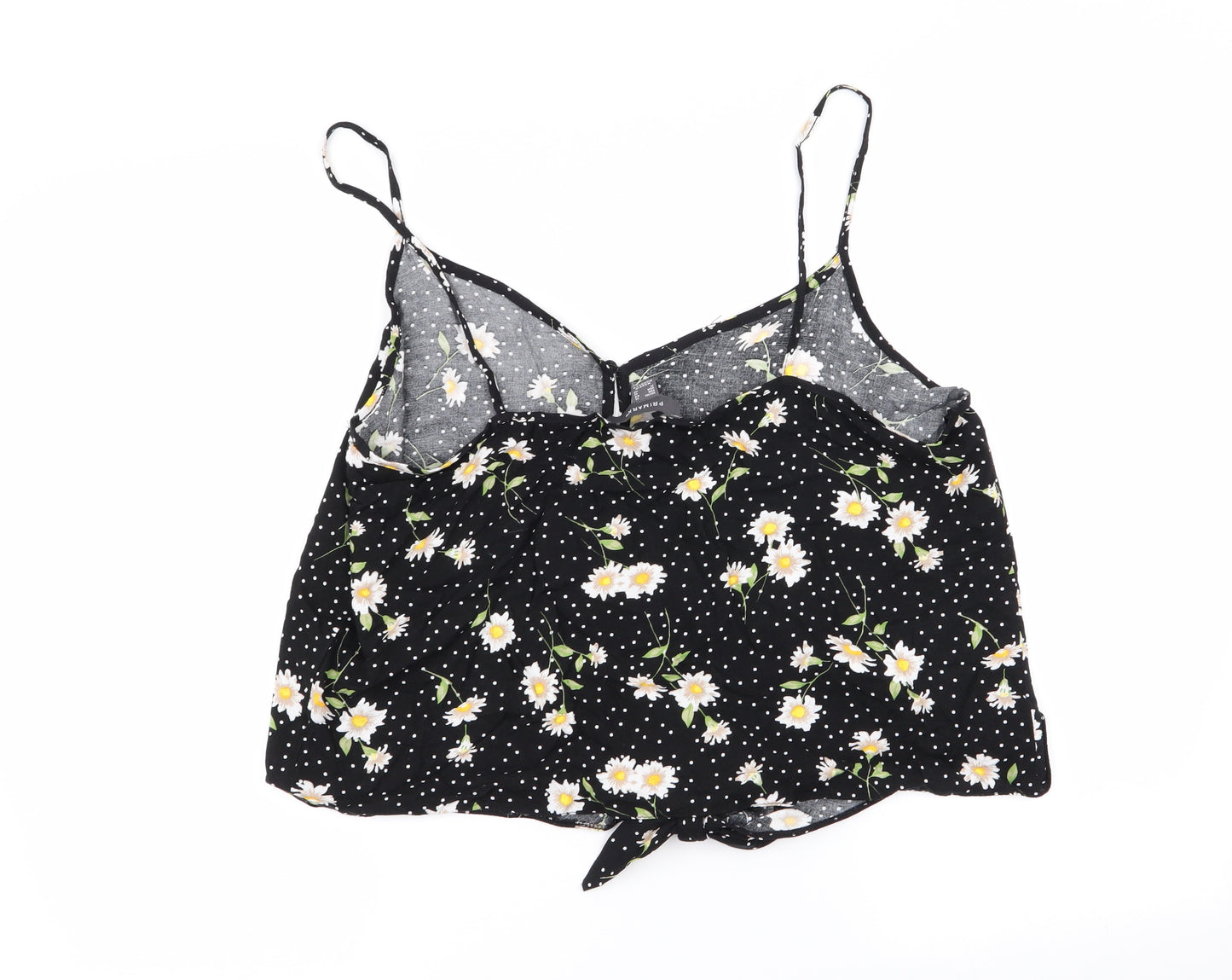 Primark Womens Black Polka Dot  Camisole Tank Size 16