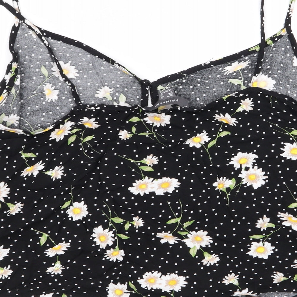 Primark Womens Black Polka Dot  Camisole Tank Size 16