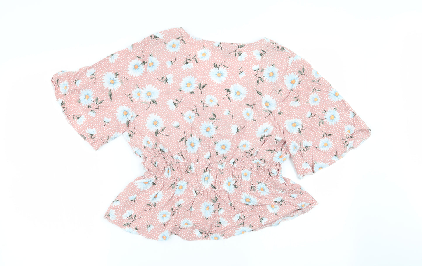 Primark Womens Pink Polka Dot  Basic Blouse Size 14