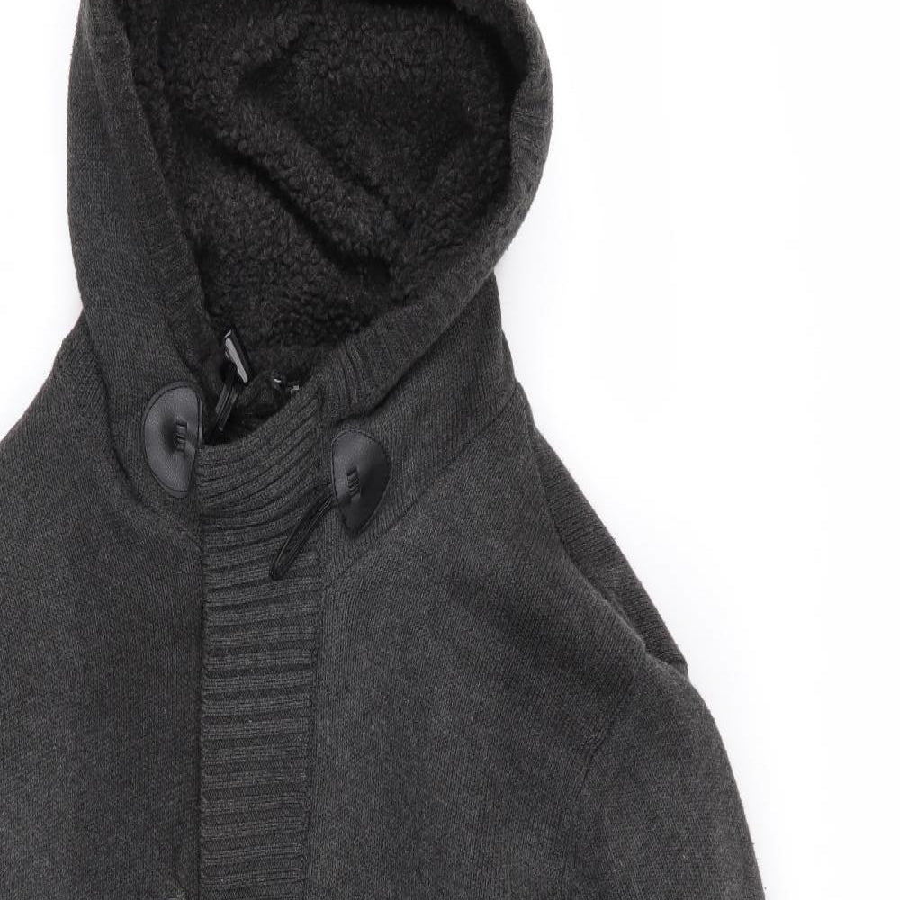 Brave Soul Mens Grey   Full Zip Jumper Size L