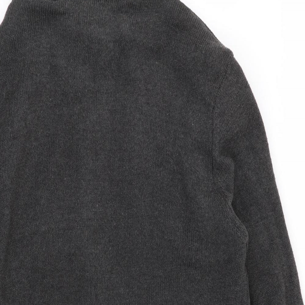 Brave Soul Mens Grey   Full Zip Jumper Size L