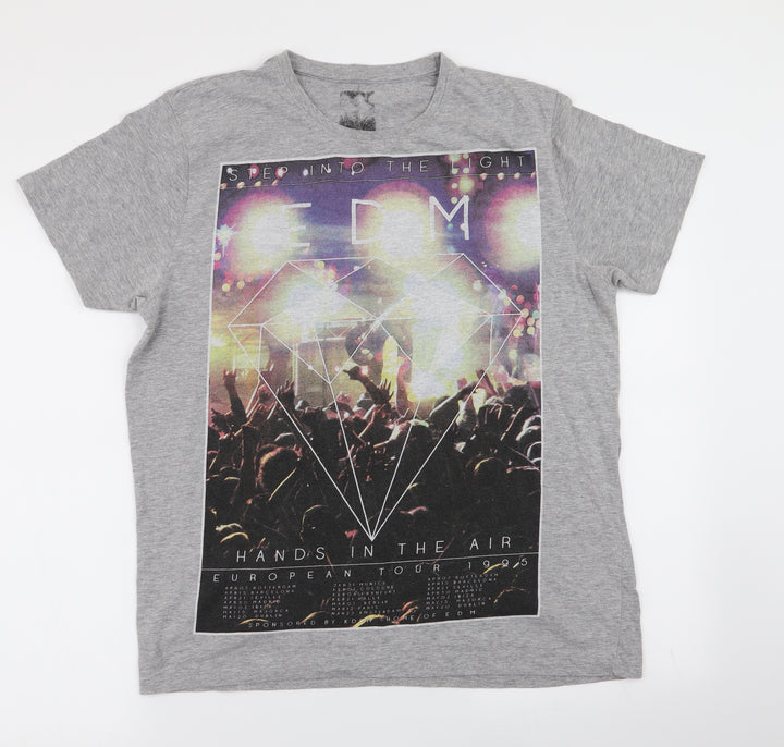 Peacocks Mens Grey    T-Shirt Size M