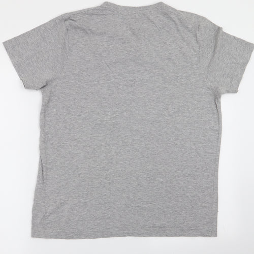 Peacocks Mens Grey    T-Shirt Size M