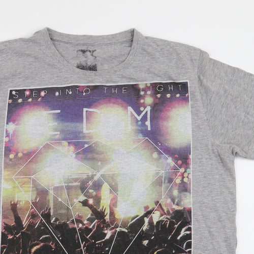 Peacocks Mens Grey    T-Shirt Size M