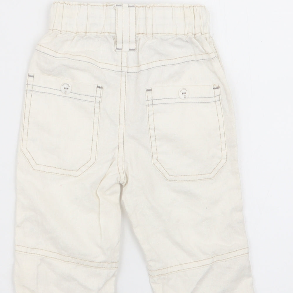 NEXT Girls White   Capri Trousers Size 6-9 Months