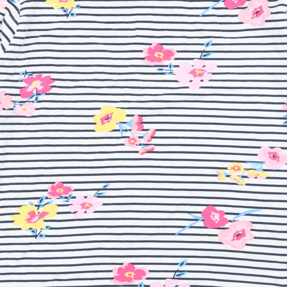 NEXT Womens Multicoloured Striped  Top Pyjama Top Size M