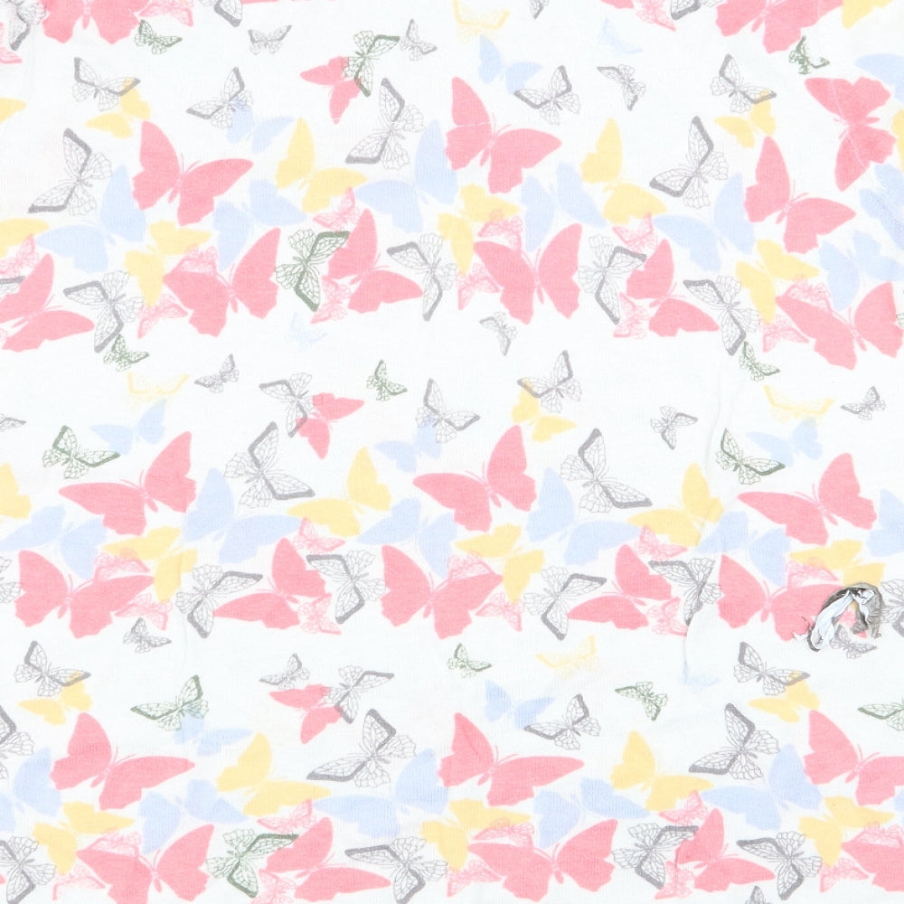 NEXT Womens White   Basic T-Shirt Size 12  - Butterflies print