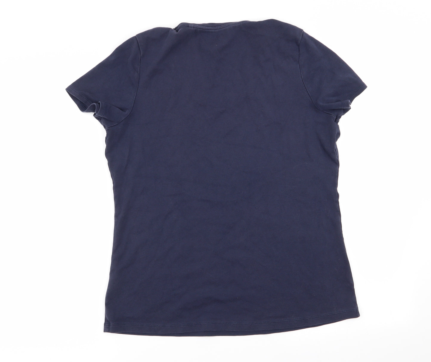 M&S Womens Blue   Basic T-Shirt Size 18