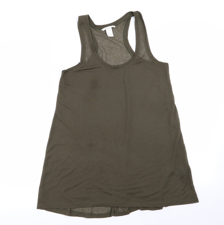 H&M Womens Green Basic Tank Size XS