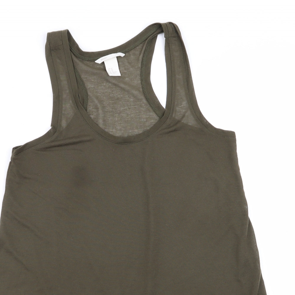 H&M Womens Green   Basic Tank Size XS