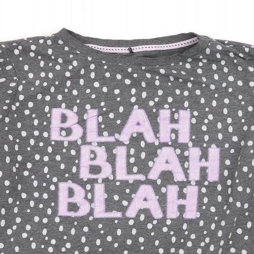 Asda George Womens Grey Polka Dot  Pullover Jumper Size 12