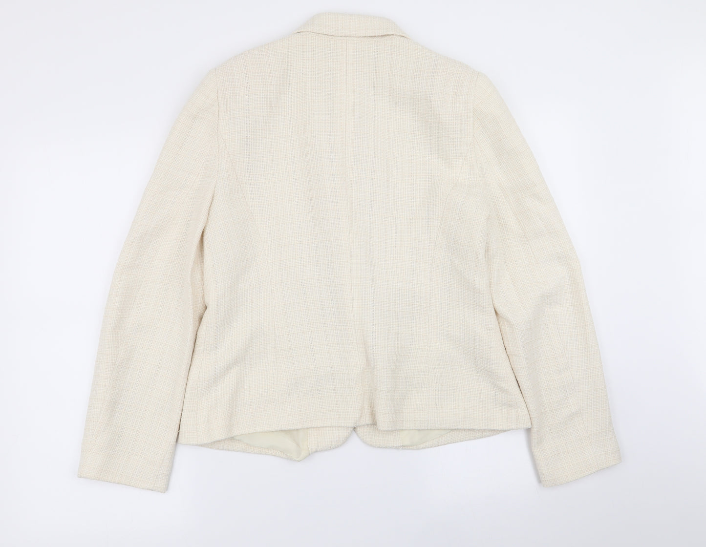 M&Co Womens Ivory   Jacket Blazer Size 14