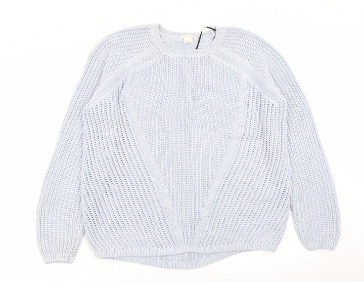 H&M Womens Blue   Pullover Jumper Size M