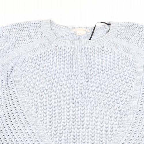 H&M Womens Blue   Pullover Jumper Size M