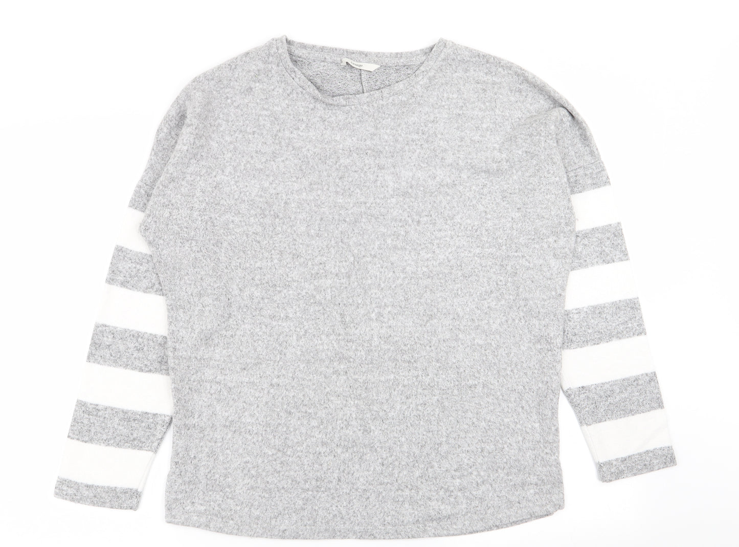 Asda George Womens Grey Striped  Pullover Jumper Size S