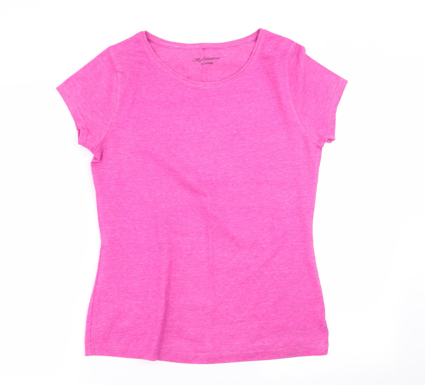 Essentials Womens Pink   Basic T-Shirt Size 12