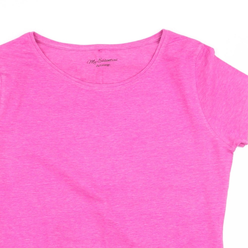 Essentials Womens Pink   Basic T-Shirt Size 12