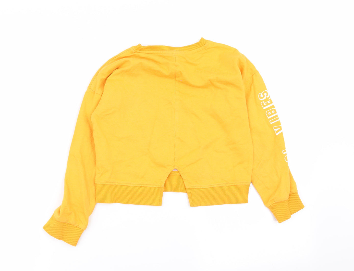 Matalan Girls Yellow   Pullover Jumper Size 7 Years