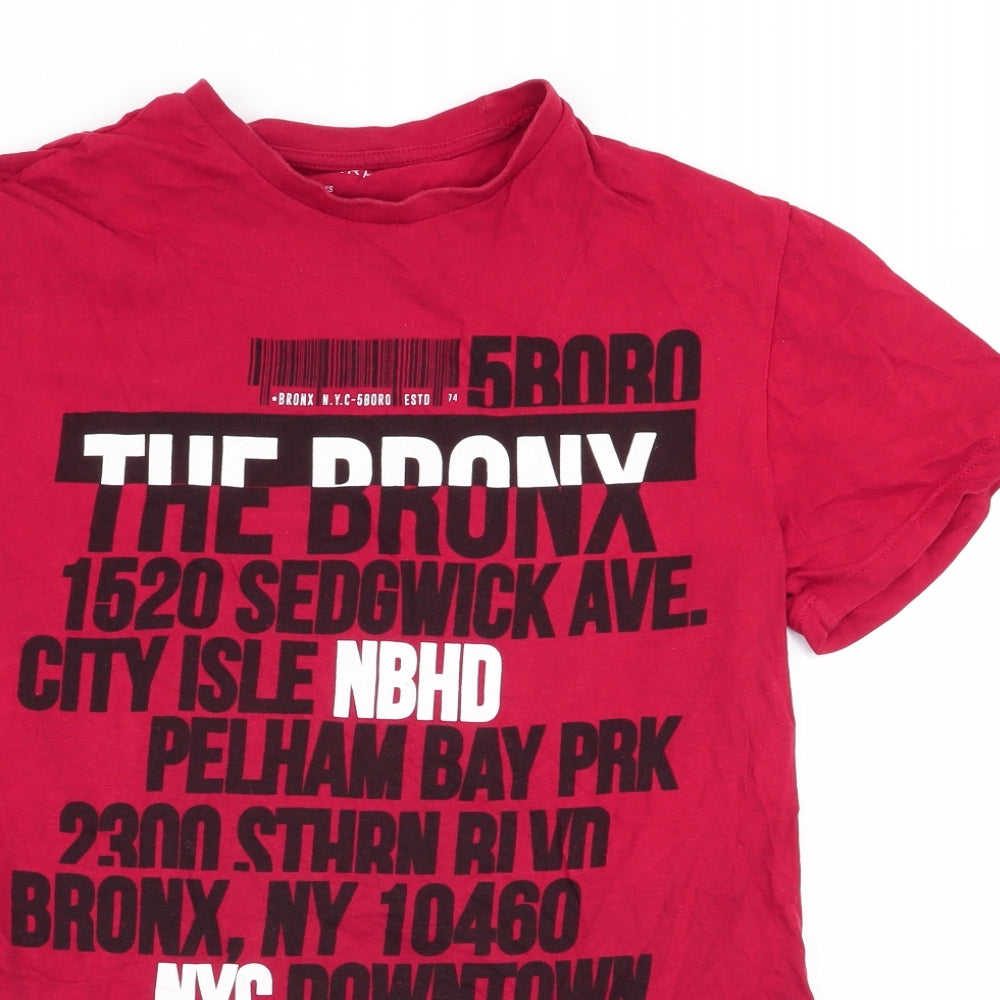 Primark Mens Red    T-Shirt Size XS