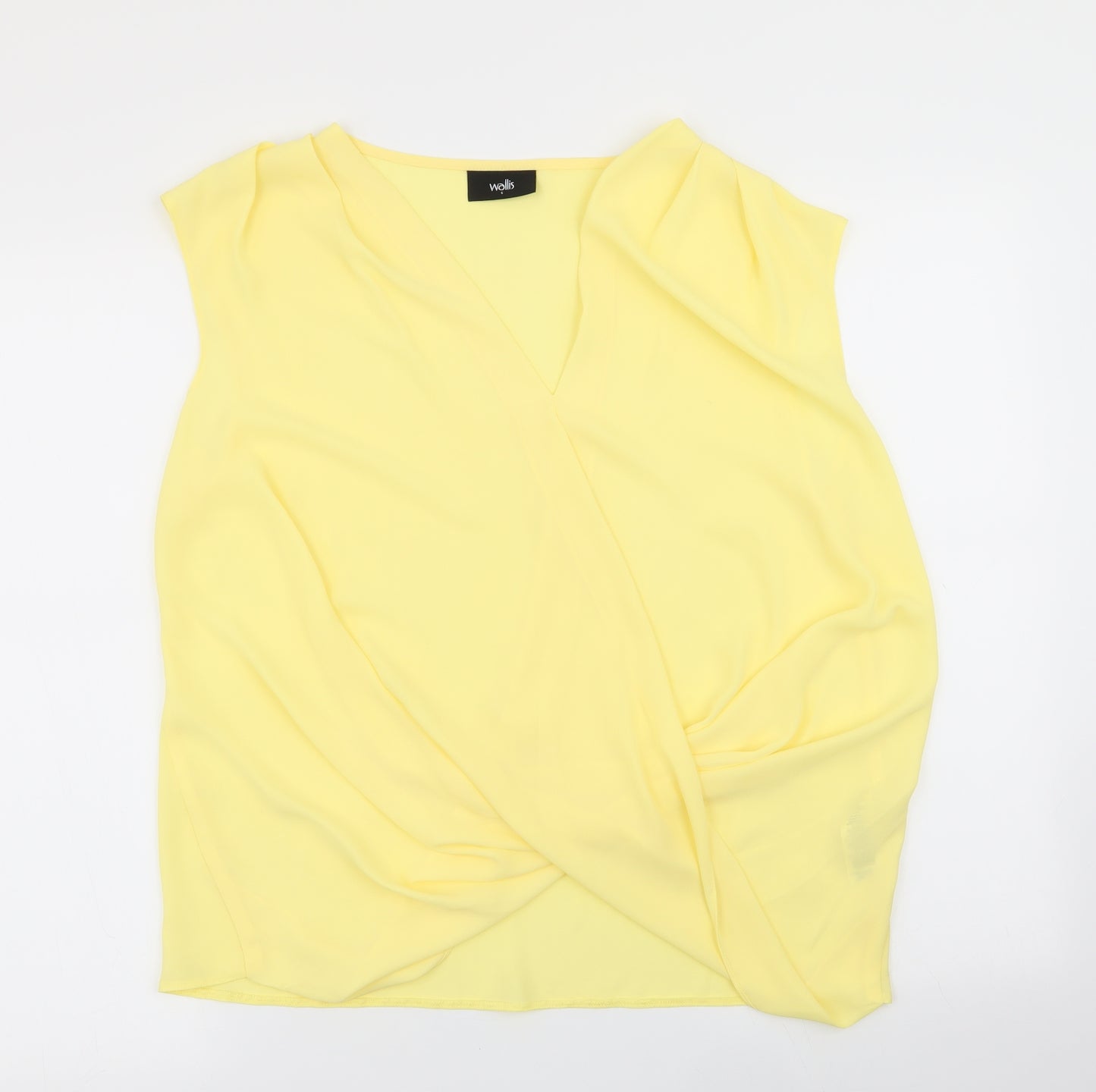 Wallis Womens Yellow   Basic Blouse Size S
