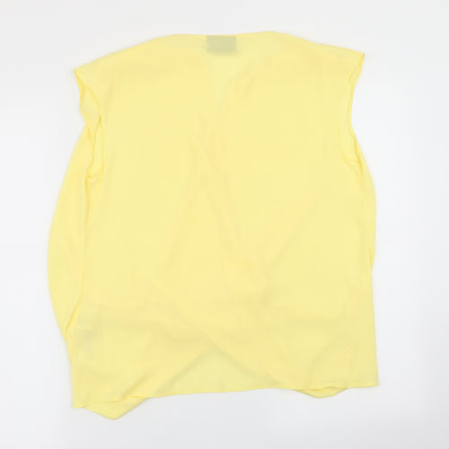 Wallis Womens Yellow   Basic Blouse Size S