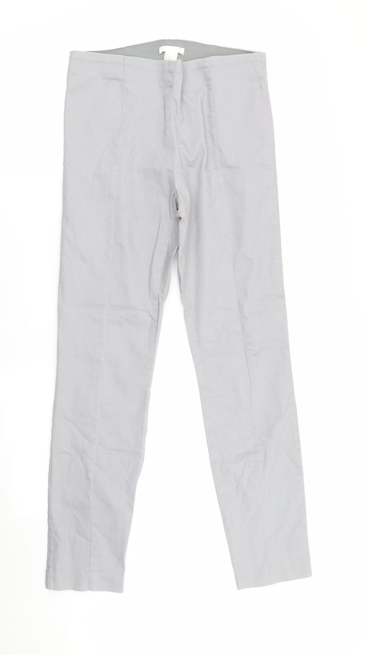 H&M Womens Grey Trousers Size 10 L29 in