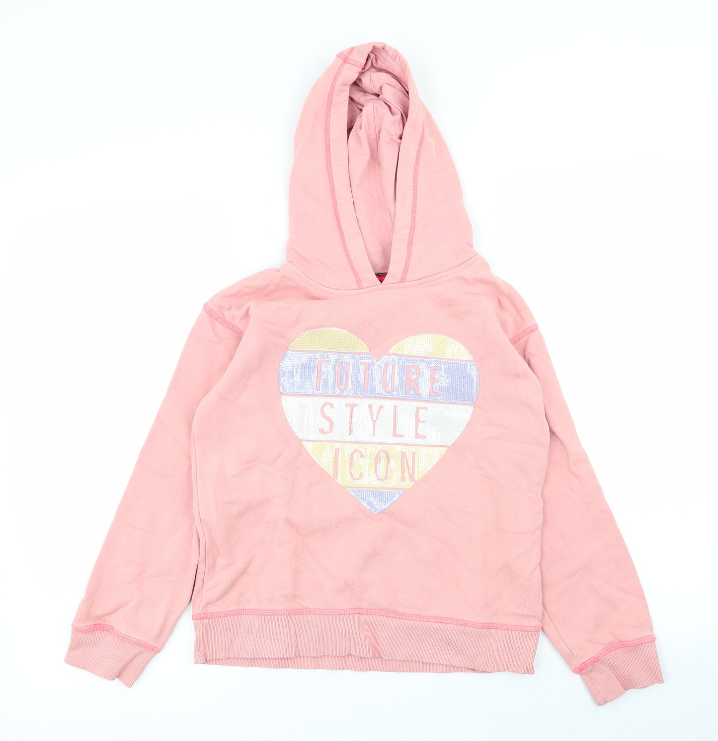 Asda George Girls Pink   Pullover Jumper Size 9-10 Years