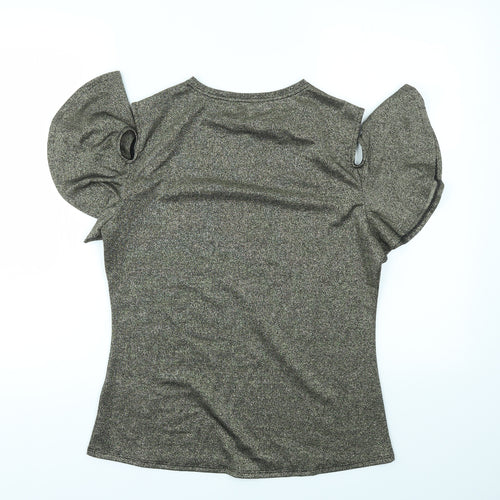 Ted Baker Womens Gold   Basic T-Shirt Size M