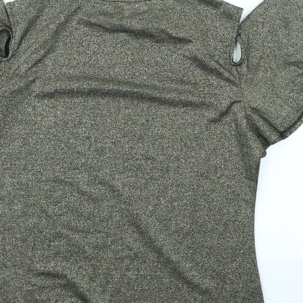 Ted Baker Womens Gold   Basic T-Shirt Size M