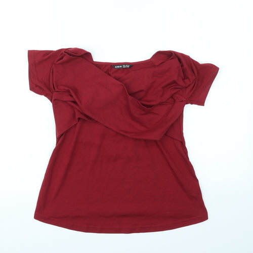Shein  Womens Red   Basic T-Shirt Size S