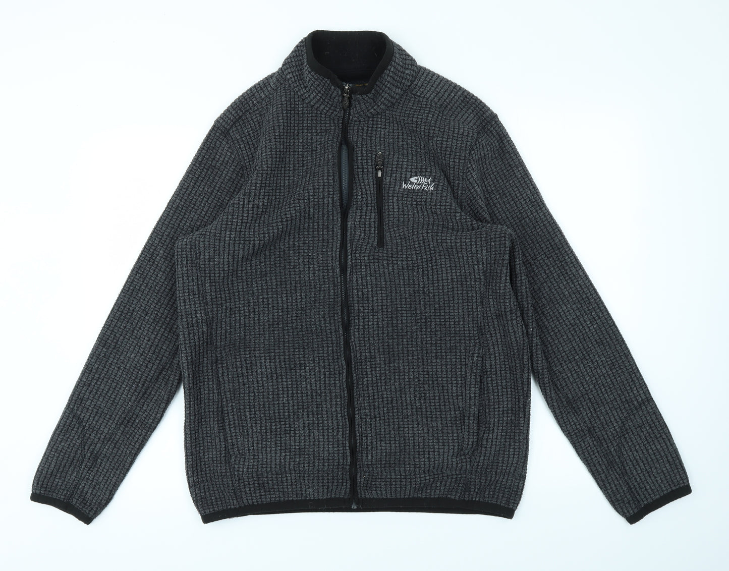 Weird Fish Mens Grey   Full Zip Sweatshirt Size M