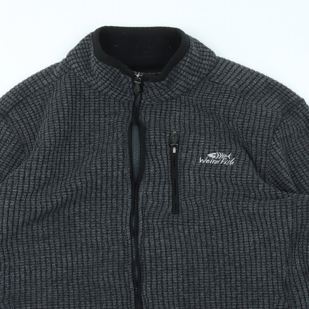 Weird Fish Mens Grey   Full Zip Sweatshirt Size M