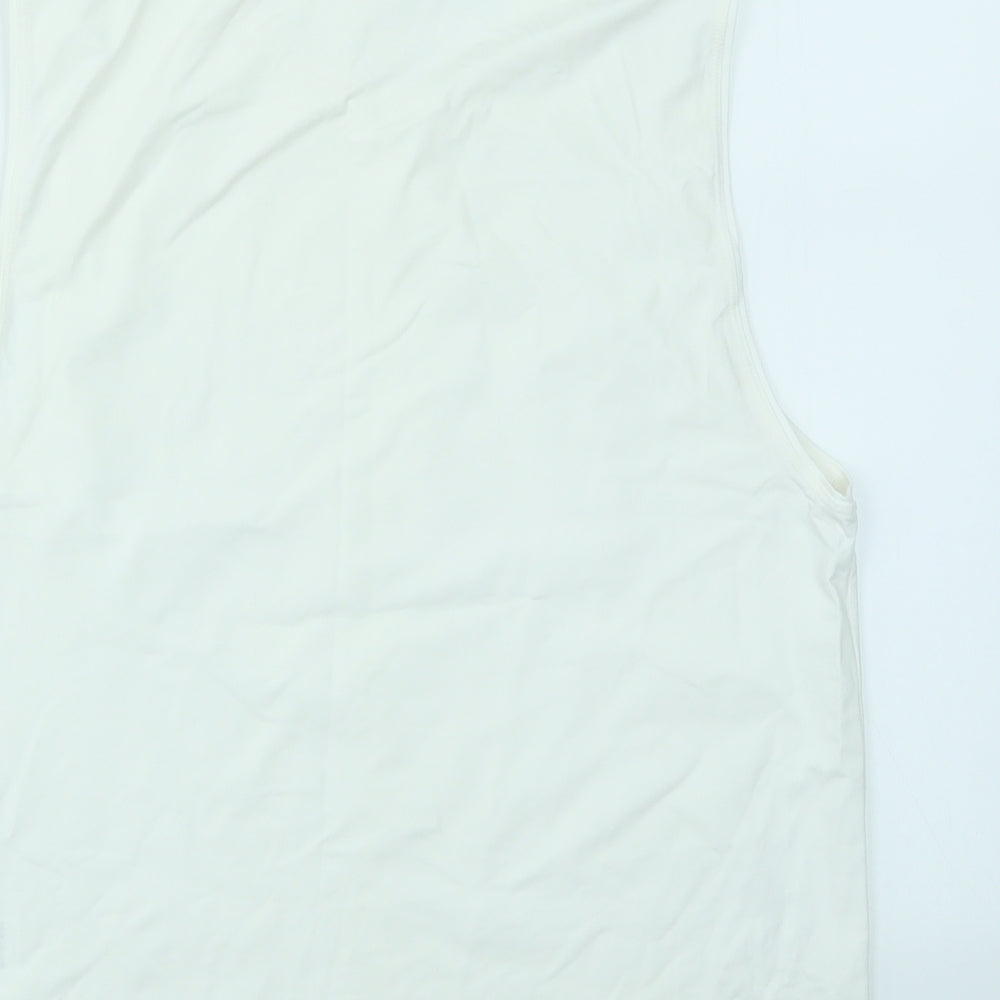 M&S Womens White   Basic T-Shirt Size 18