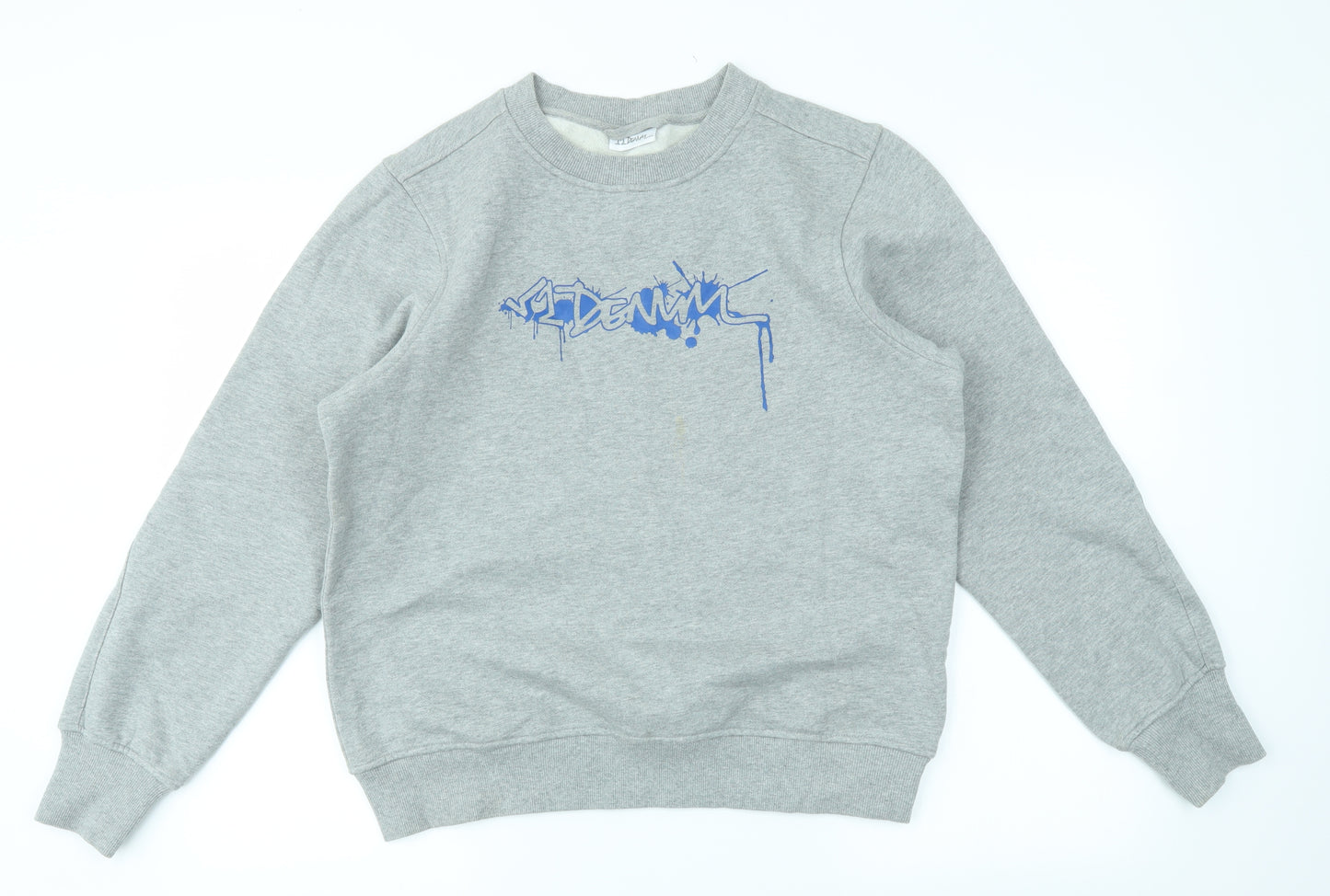 12 DEMM Mens Grey   Pullover Sweatshirt Size L