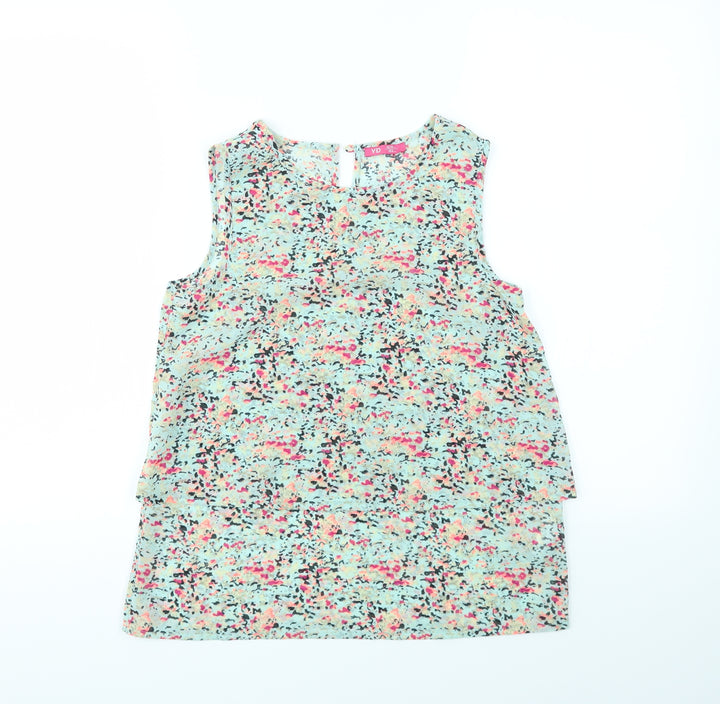 YD Girls Multicoloured Floral Basic Blouse Size 12-13 Years