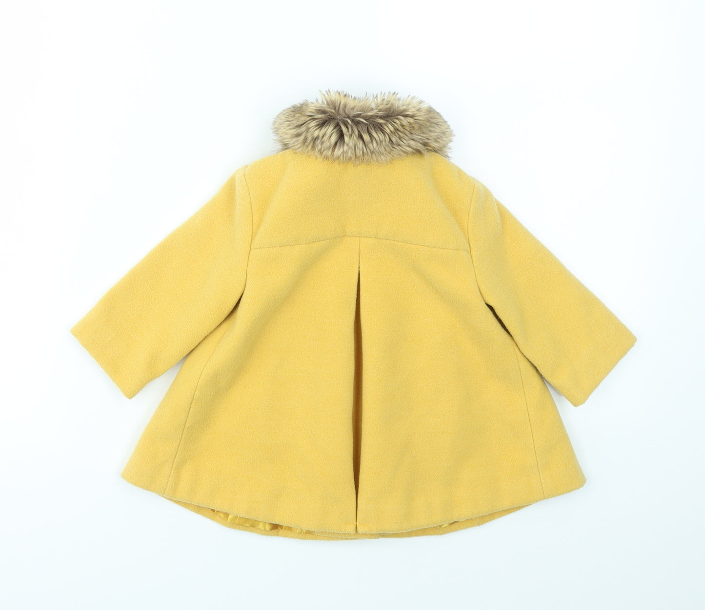 F&F Girls Yellow   Basic Coat Coat Size 3-6 Months