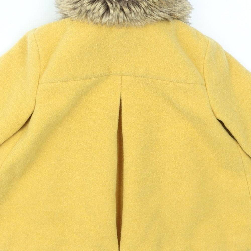 F&F Girls Yellow   Basic Coat Coat Size 3-6 Months