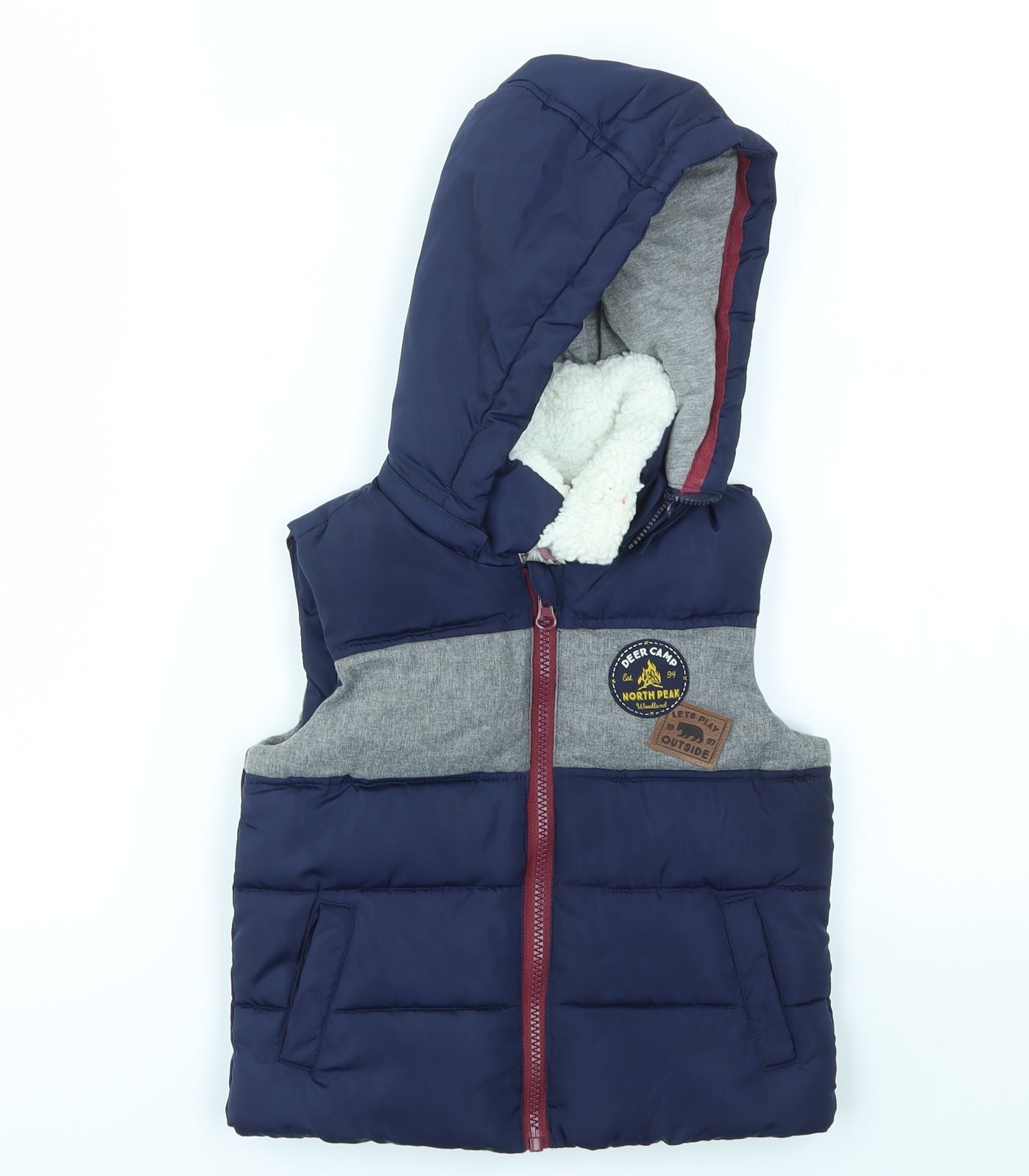 F&F Boys Blue   Gilet Coat Size 2-3 Years