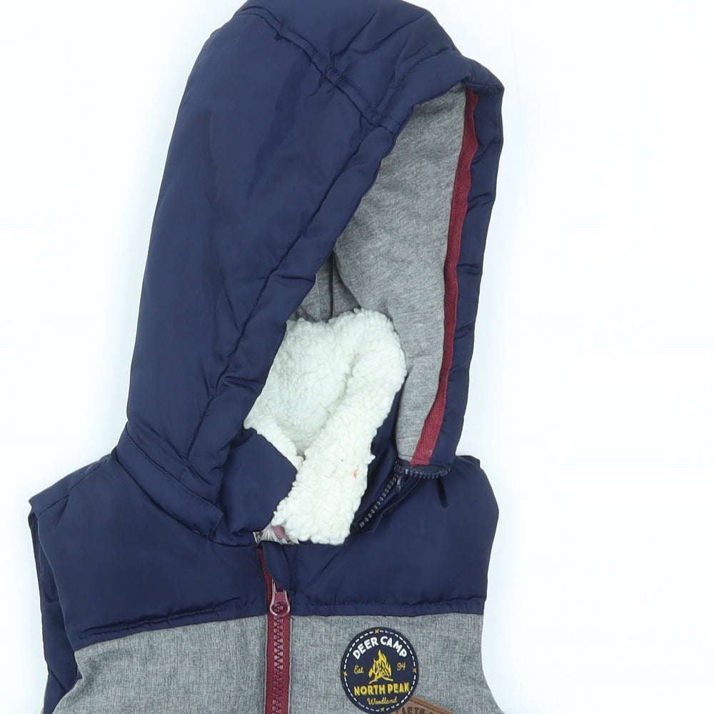 F&F Boys Blue   Gilet Coat Size 2-3 Years